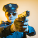 San Jose cops opened fire on a college football player who had just broken up a fight and possibly kept restaurant patrons from being shot themselves.